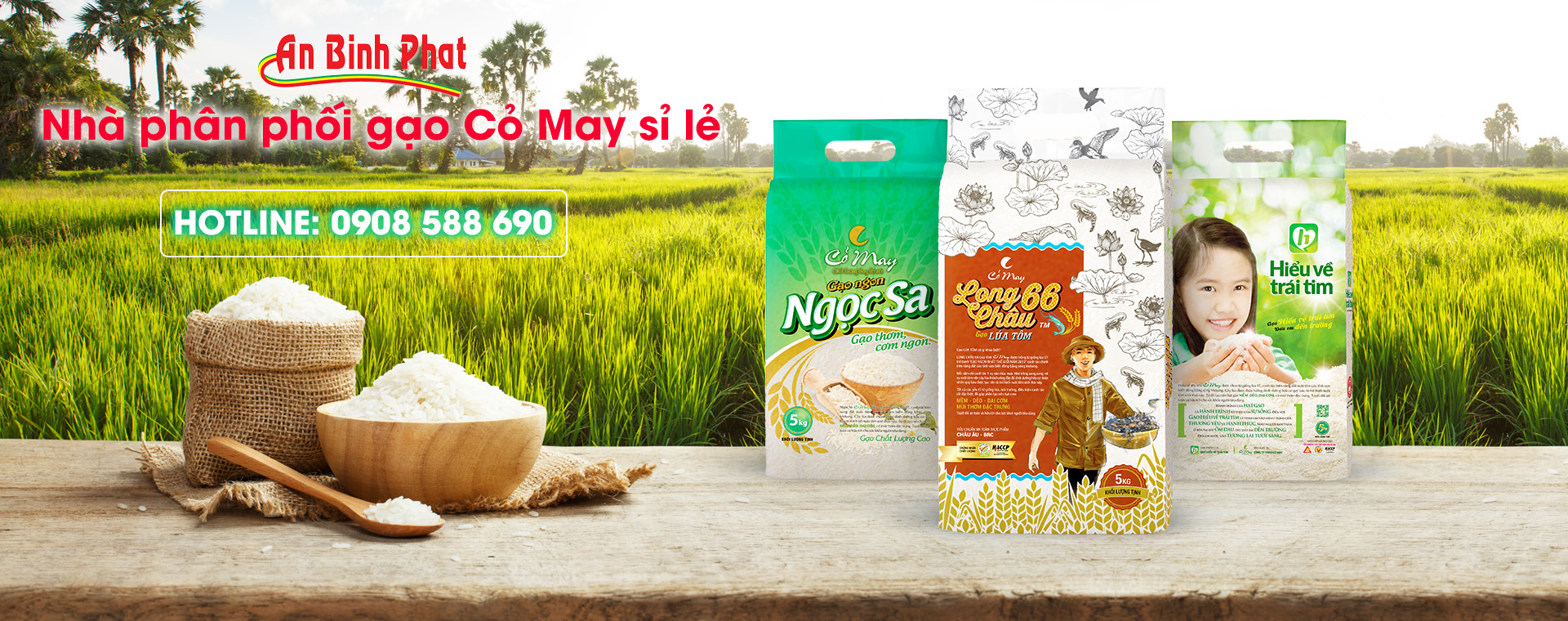 nhà phân phối gạo Cỏ May An Bình Phát