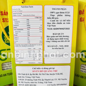 Gạo Ông Cua ST25 lúa tôm (hộp 2kg) hút chân không