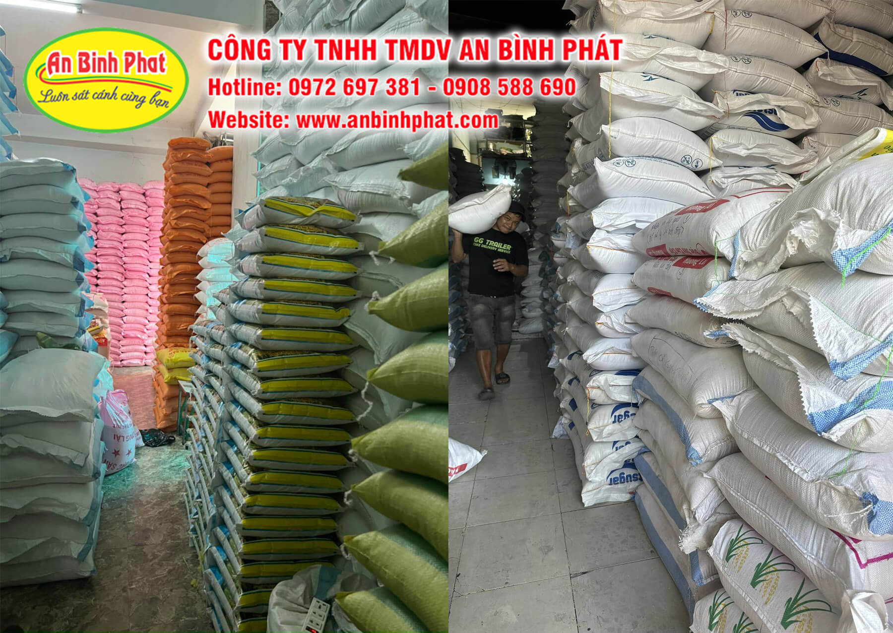 Vựa gạo, kho gạo sỉ An Bình Phát tại TPHCM