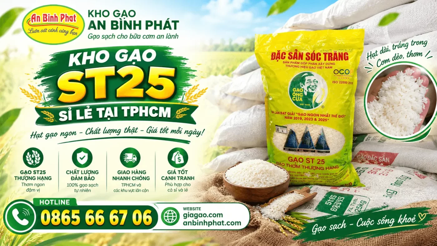Kho gạo An Bình Phát - Địa Chỉ Bán Gạo ST25 Sỉ Lẻ Uy Tín